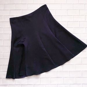 Vince Camuto Navy Fit and Flare A-Line Knee Length Skirt